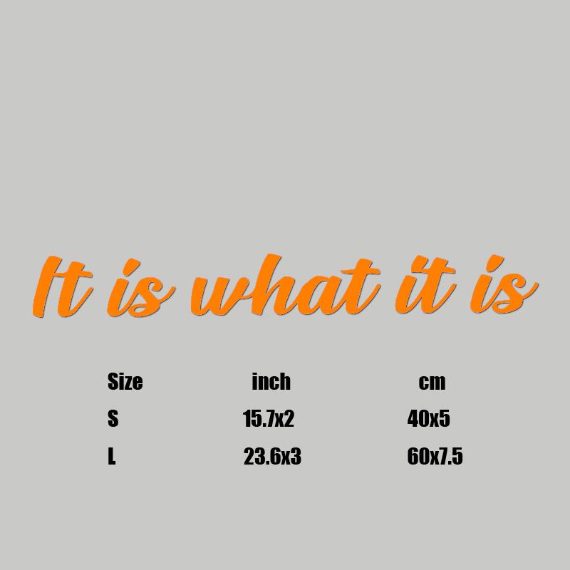 “It is what it is”Premium Quality Side Windshield Banner Decal Sticker  Enhance Your Car's Style and Visibility with the decals