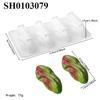 Stampo per Cioccolato in Silicone a 1 o 4 Cavità Design Pistacchi Stampo per Torta Mousse Strumenti per la Cottura di Dolci da Festa Grado Alimentare Utensili da Cucina per la Cottura