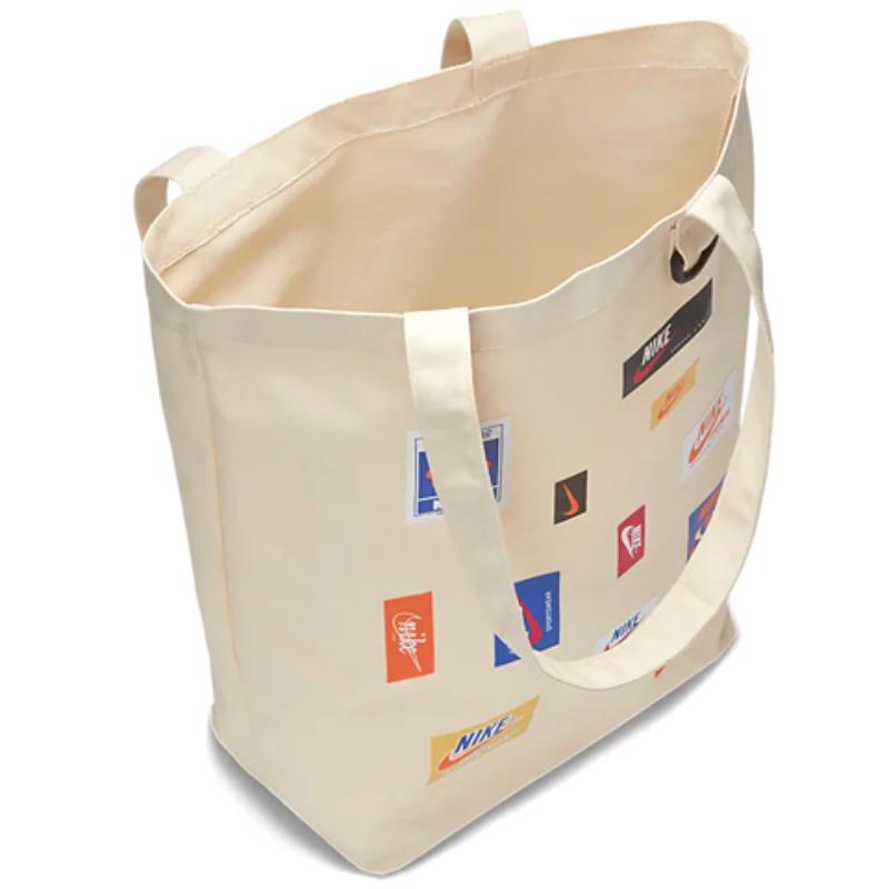 Nike Heritage Acrylic Tote Bag, Shopping Bag, Shoulder Bag, Handbag Regular Unisex White Casual BA6447-120