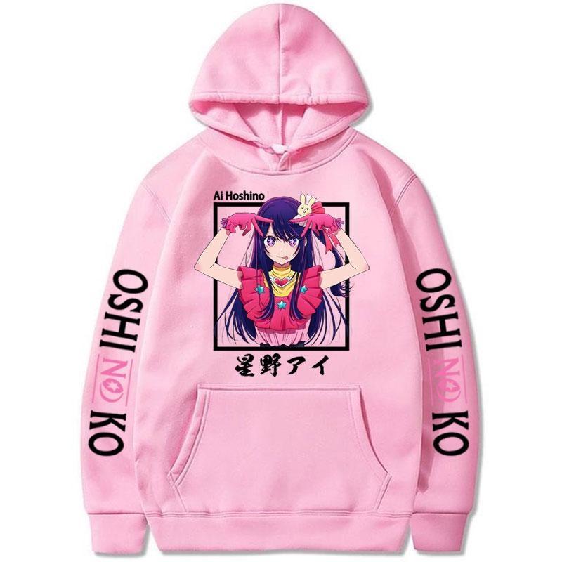 New OSHI NO KO Graphic Print Hoodie Women Men Casual Loose Hooded Sweatshirt Fashion Anime Harajuku Pullover