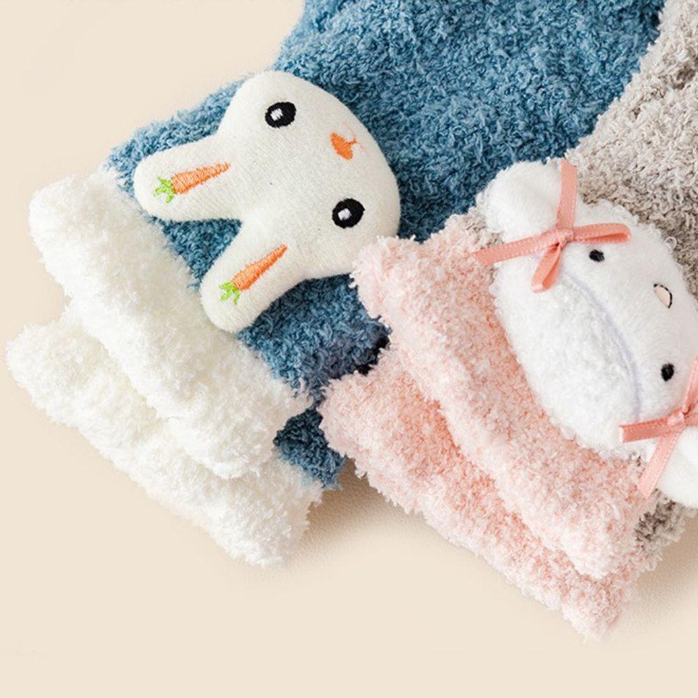 Fluffy Comfortable Breathable Coral Fleece Socks Floor Socks Women Thicken Socks Student Socks