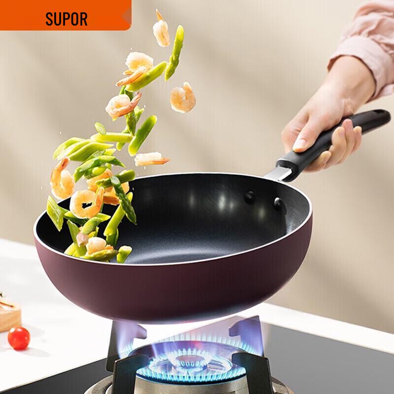 Supor Fire Red Dot Non-stick Frying Wok