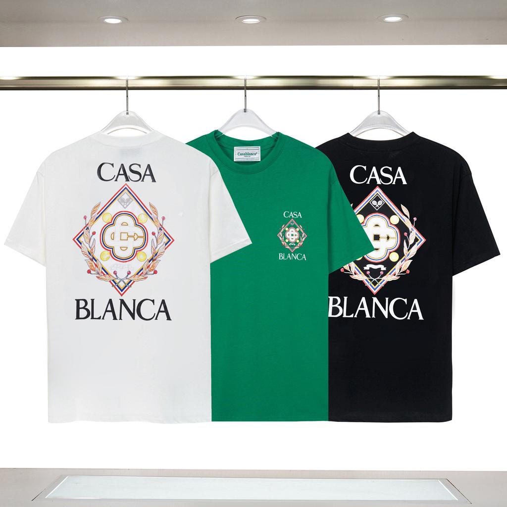 Cross-border Casablanca Summer New Casablanca Tropical Wind Summer Fruit Print Loose Short-sleeved T-shirt