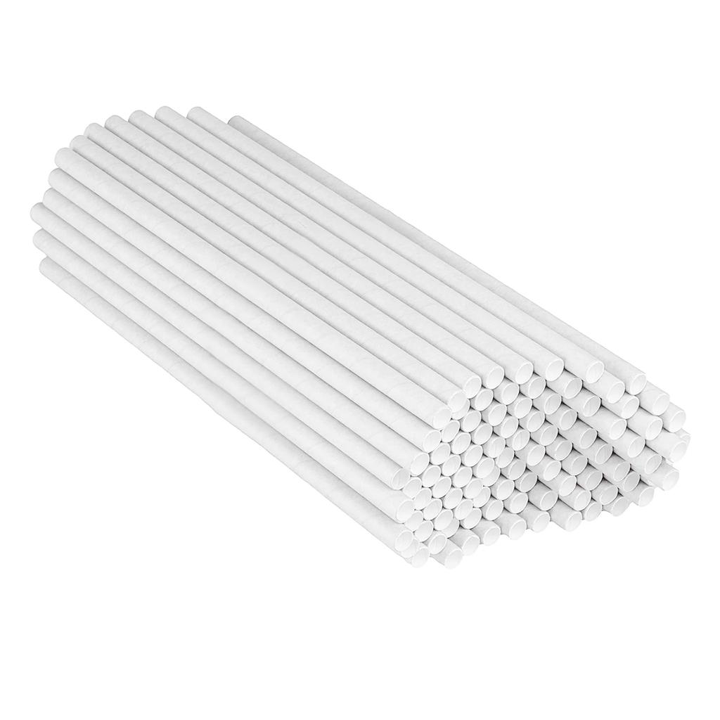 100 Pcs Drinking Straws Paper Straws 7.75 in Long Disposable Straws for Smoothies Tumblers Cocktail MilkShake for Party Travel