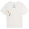 Li Ning Fun Print Round Neck Loose Short Sleeve T-Shirt Women Tops Off-White AHSSB06-4