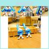 Adorable Smurfs Silicone Keychain Cute Cartoon Blue Papa Keyring Bag Charm