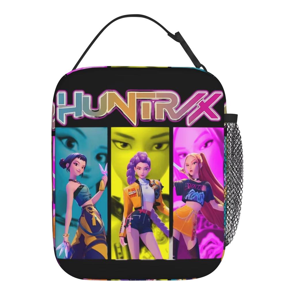 Lunch Bag Outdoor Picnic Lunch Box Retro Graphic Design Tote Food Bags Oxford Portable Insulated Cooler Bag