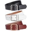 Trendy Womens Faux Leather Square Pin Belt With Durable Alloy Buckle Perfect For Fashion Forward Style
