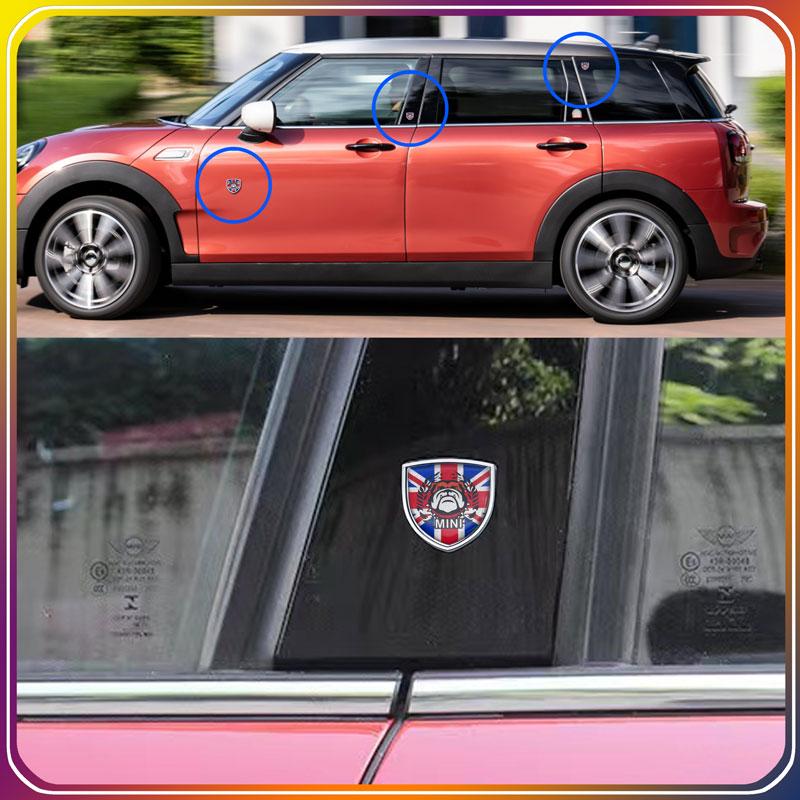 Personality Style Metal Car Sticker Body Badge Door Trim Decal For Mini R56 F55 F56 R57 R58 R60 Clubman Countryman Cooper ONE S