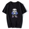 Undertale Oversize'owa Koszulka Unisex Streetwear Bawełniana Nowa Retro Krótki Rękaw Koszulka z Nadrukiem Graficznym Unisex Unisex Rękawy Klasyczna Koszulka