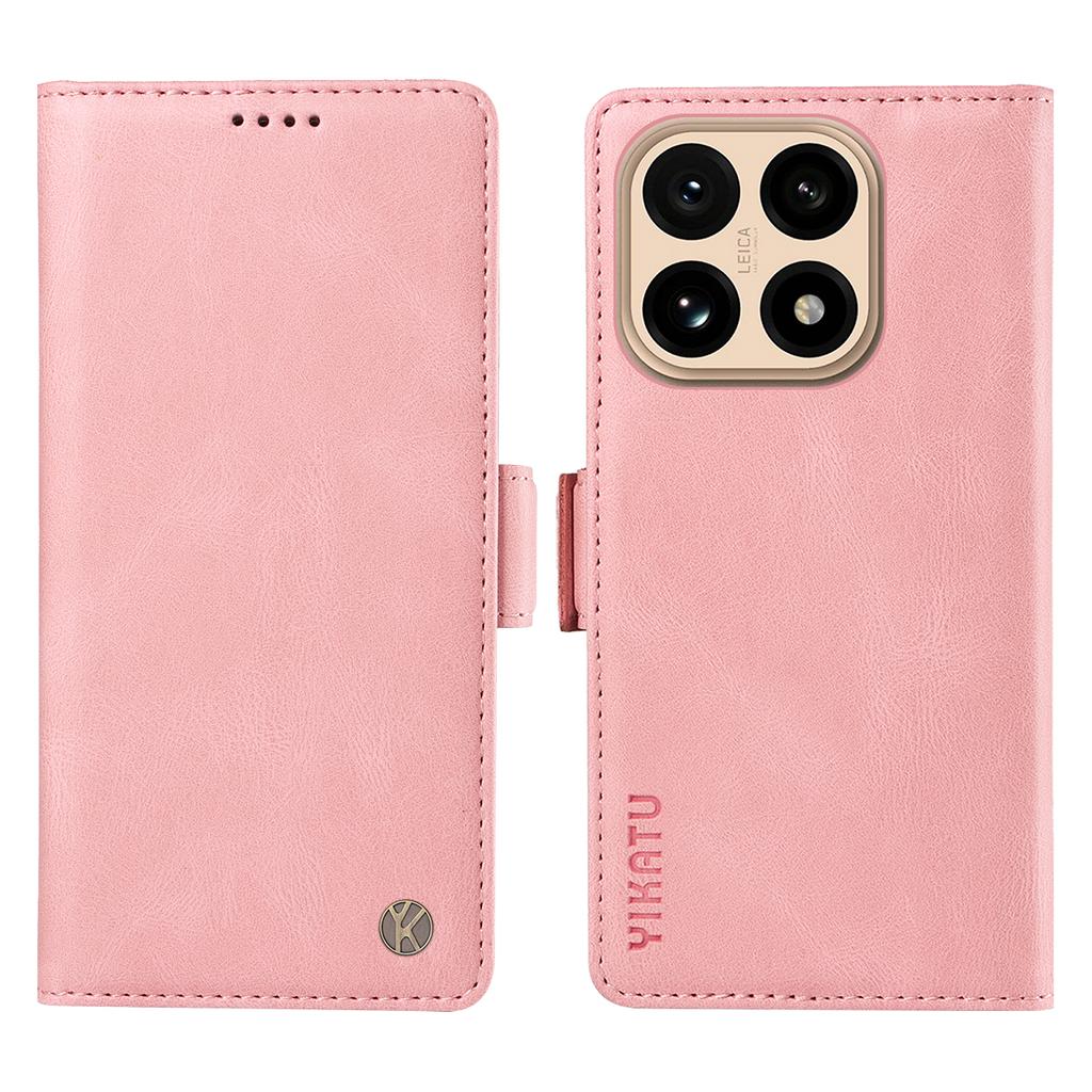 Pro Xiaomi 15T Kožené pouzdro YIKATU YK-005 Dotykové jako kůže Peněženka Kryt na telefon
