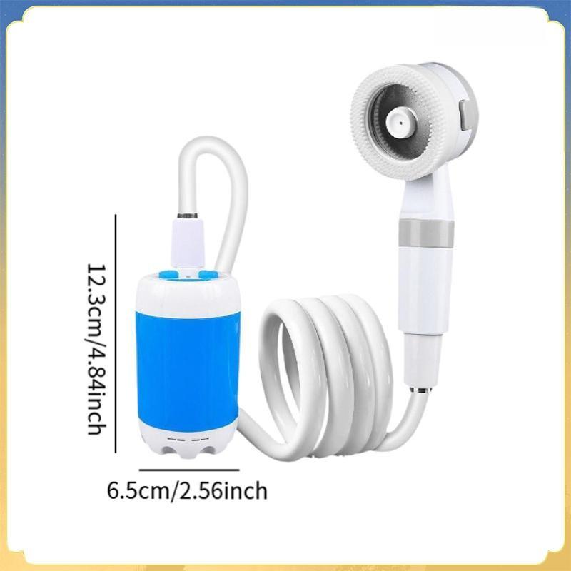 Portable Shower Travel Shower Pump Multipurpose Versatile Compact Camp Shower Set Travel Bathing Hiking Washing Tool