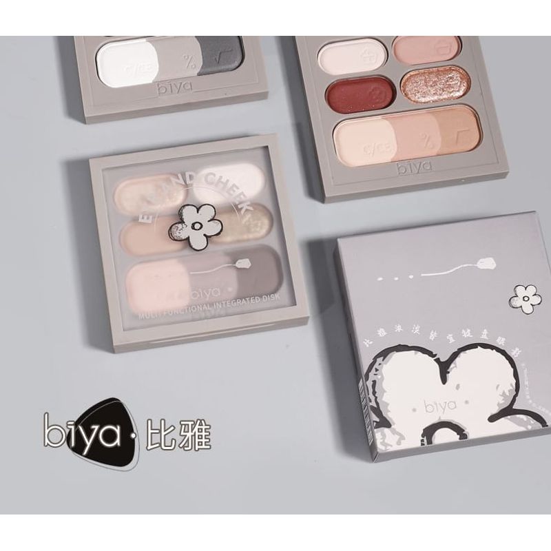 Biya - Vielseitige Keyboard-Lidschattenpalette - 3 Arten