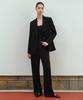 Woman Women'S Fluid Wide Slacks [Black]
