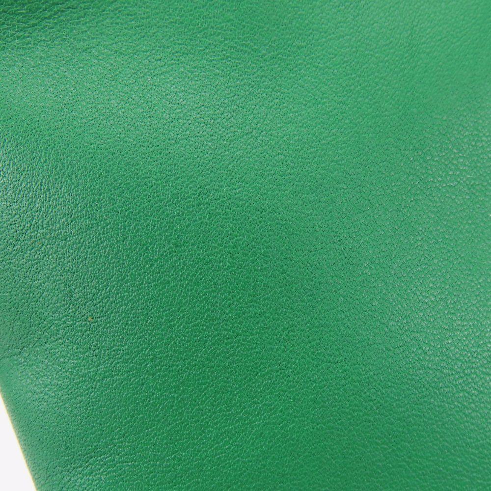 Used COACH Tote Bag By color C2594 leather green gray casual