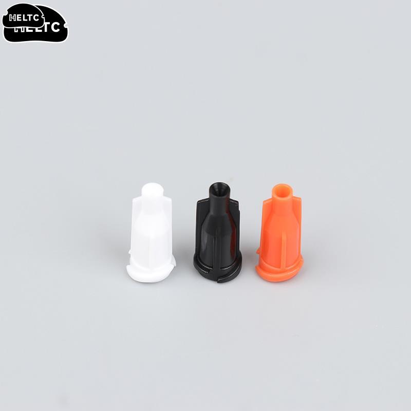 100Pcs/pack Syringe Tips Caps Injector Dispenser Dispensing Needle Sealing Plug Syringe Cap Assortment for Storing Glue Stop Cap