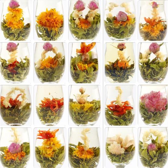 Yousheng 4Pcs Flowering Tea Balls Blooming Herbal Flowers Craft Tea Eco-friendly Natural Tea Flowers Chinese Green Tea