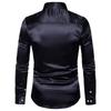 Men's 2023 Autumn Long Sleeve Shiny Casual Fashion Shirt - European Size