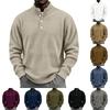 Men's Vintage Corduroy Casual Shirt with Stand Collar
