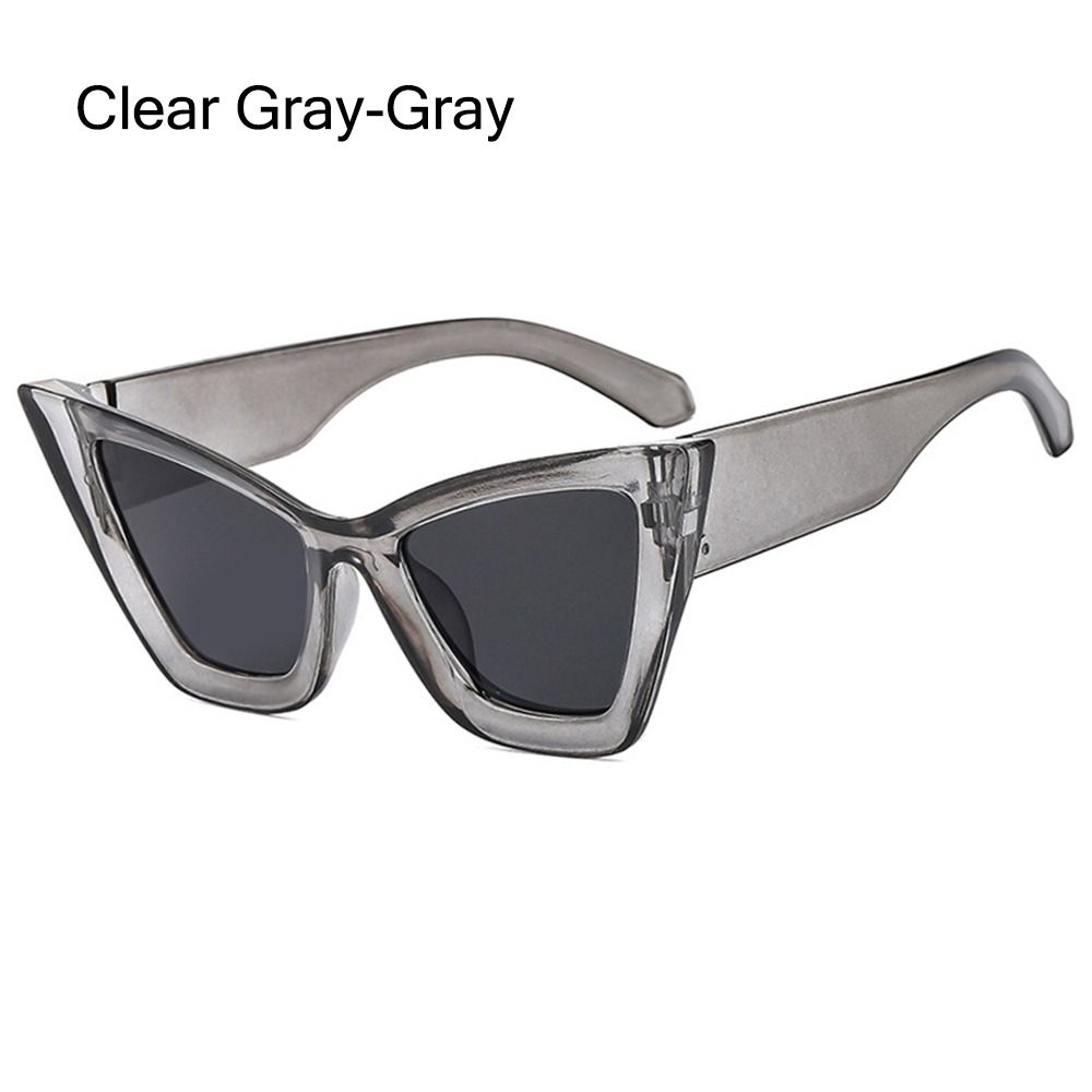 

Fashion Oversized Cat Eye Sunglasses UV400 Beach Travel Punk Sun Glasses Black Shades for Women & Men