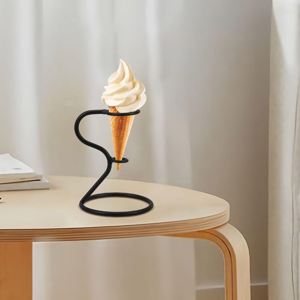 Stable Ice Cream Cone Stand Reusable Ice Cream Display Rack Ice Cream Cone Holder Wedding
