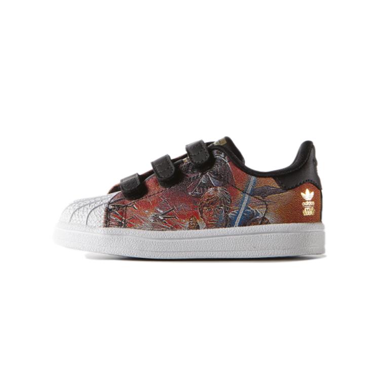 

Star Wars x Adidas Originals SUPERSTAR Comfortable Breathable Low top Toddler Shoes Infant And Toddler B24727 26