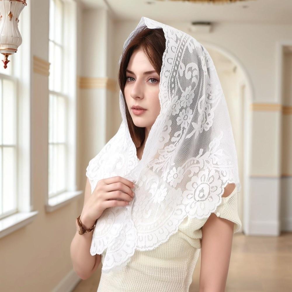 White Dot Foulard Bandana Embroidery Hair Scarf Headband New Scarf Shawl Women