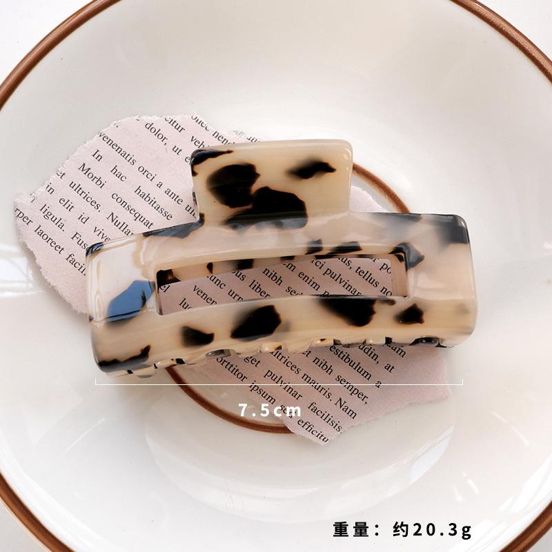 Vintage Crab Hair Clip Women Hair Clips Elegant Colorful Leopard Acetate Claw Clip Girls Hair Accessories Hair Barrettes New