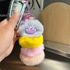 Korean Faux Otter Fur Caterpillar Bag Charm Keyring Doll