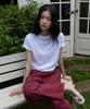 MOOD INSIDE WOMAN (Woman) Color Pack Essential Layered Crop Half Tee_Gray