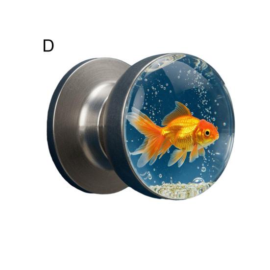 Decorative Door Handle High Durability Simple Installation Nature-Inspired Transparent Doorknob Cabinet Pull