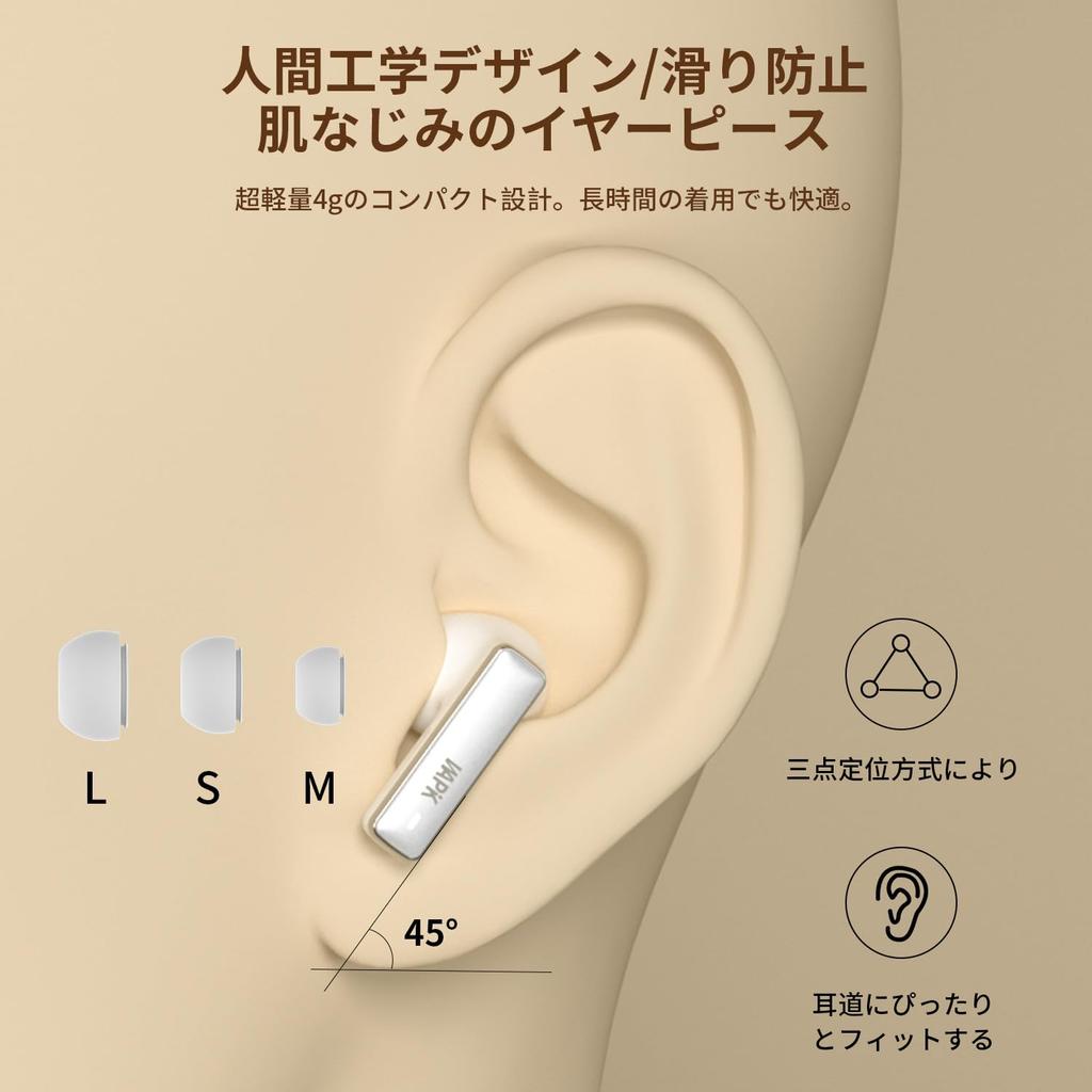 Wireless Bluetooth Earbuds with the Latest Noise Cancelling Automatic Six 13mm OSNC ENC Noise Clear Audio Single or Compatible with for Web and