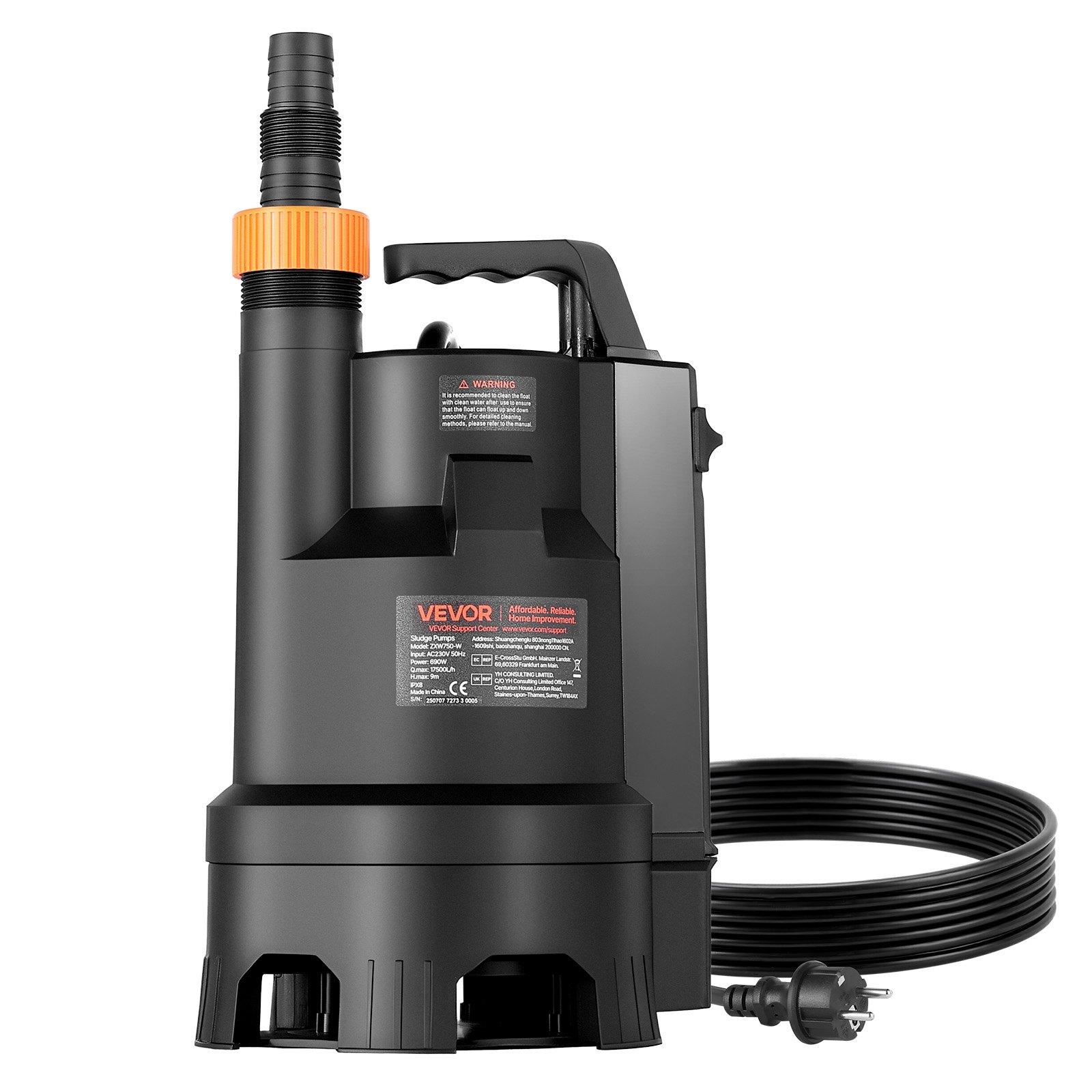 VEVOR 690W Submersible Sump Pump, 17500