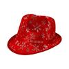 Cappello a Cilindro con Motivo di Paillettes per Festival di Natale Celebrazione Festiva Cappello Travestimento di Natale Accessori per Costumi Cappello Panama