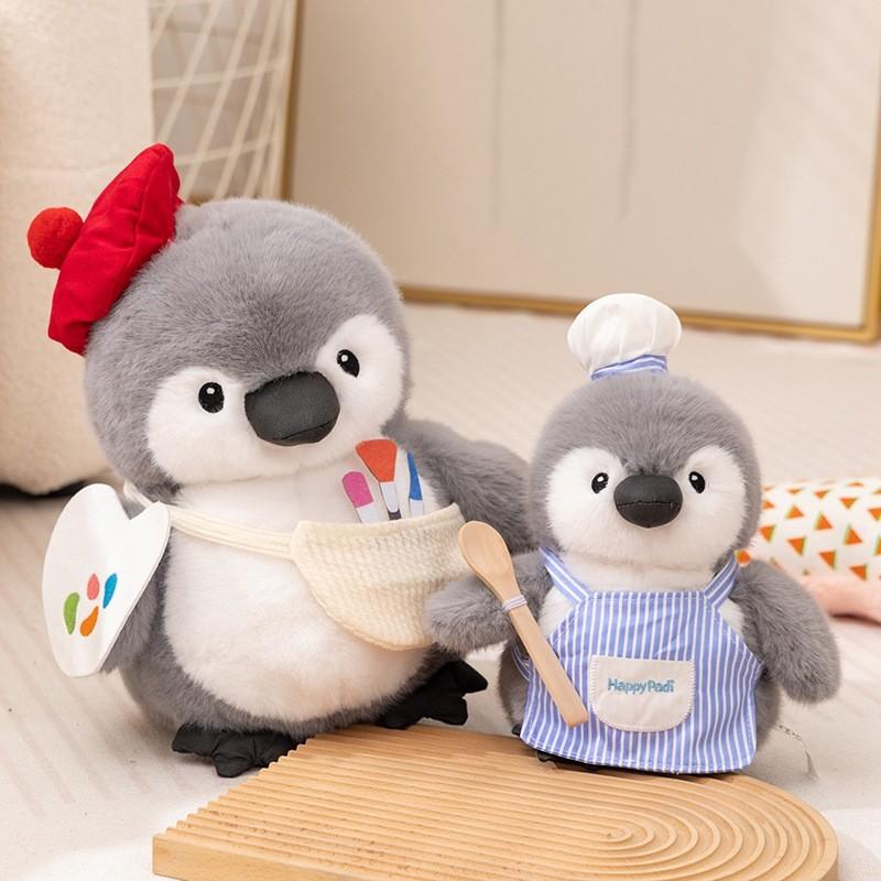 Cartoon Penguin Plush Toy With Polyester Fiber Filling For Childrens Gift And Room Decor