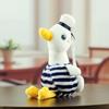 Cute Navy Duck Plush Toy Pendant With Soft Fabric For Backpack Accessories