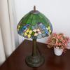 Vintage stained Glass Lampshade Desk Lamp - Robin Series Retro Art Deco Reading Study Bedroom Decorative Lighting
