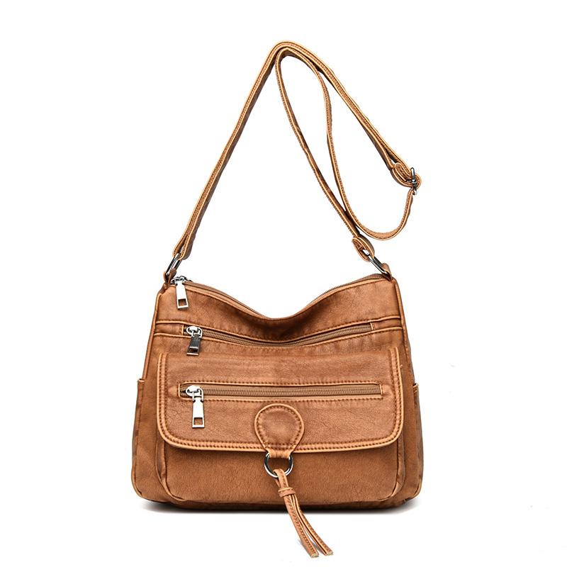 Women's Large Capacity Bag Multi-compartment Crossbody Bag Commuter Shoulder Bag