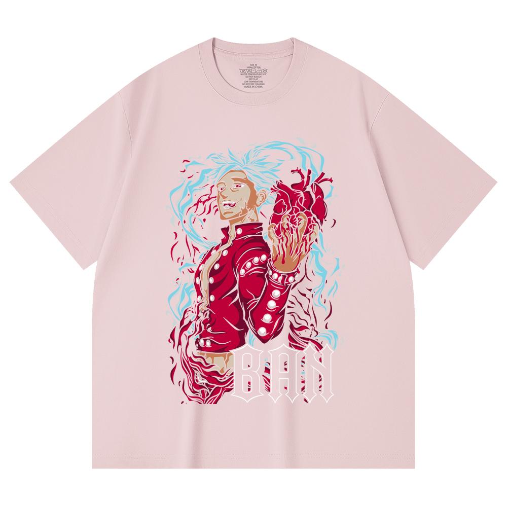 230 Gsm 100% Cotton Seven Deadly Sins V1 Ban Print Unisex Heavy Cotton T Shirt