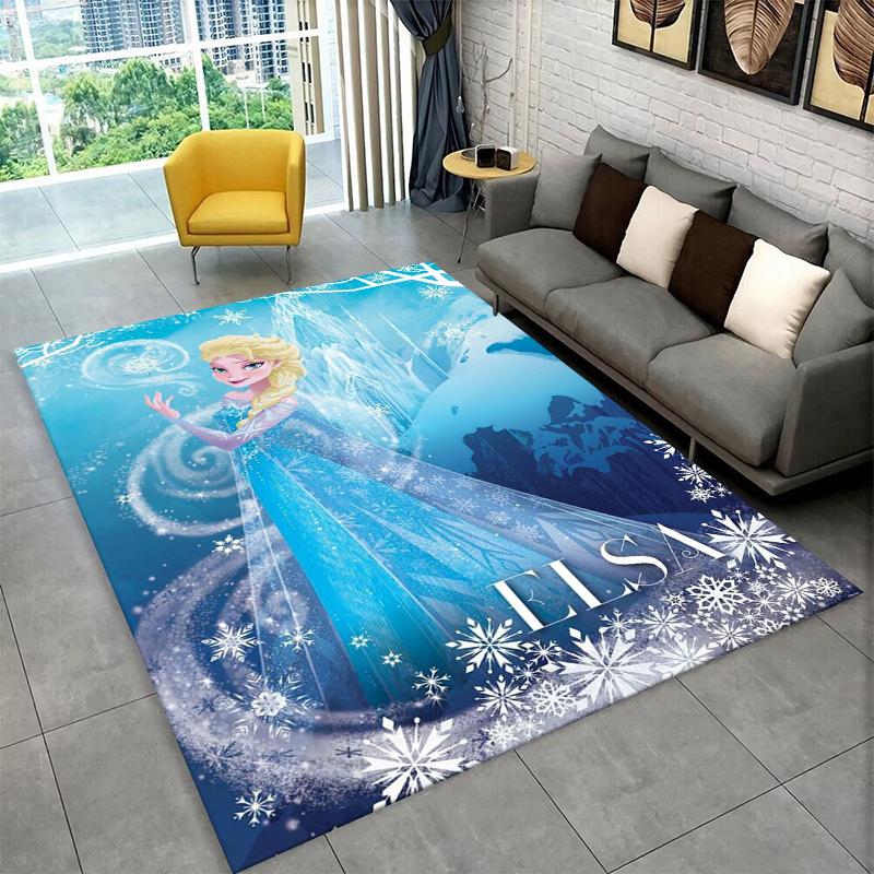 

Cartoon Frozen Elsa Princess Girl Carpet Rug for Playroom Bedroom Living Room Sofa Home Decor,kid Area Rug Non-slip Floor Mat 40x60cm