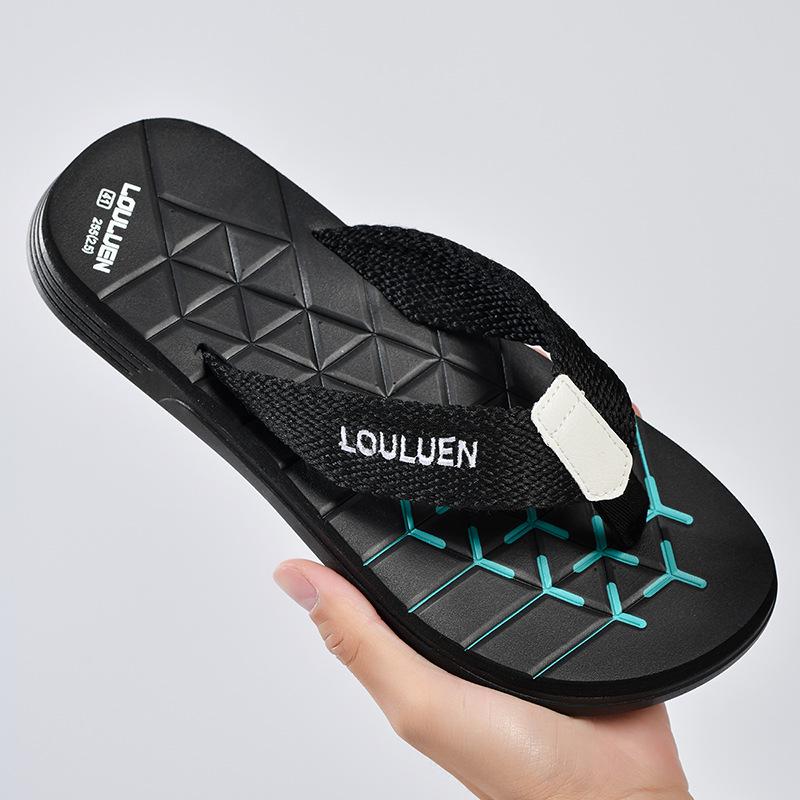 2025 Men's Non-Slip Beach Flip-Flops: Trendy Summer Sandals for Casual Outdoor Wear