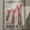 AN3 AN4 AN6 AN8 AN10 AN12 Aluminum Wrench Joint Tool Socket Wrench Tool Kit Double Head Joint Disassembly Wrench Repair Tools