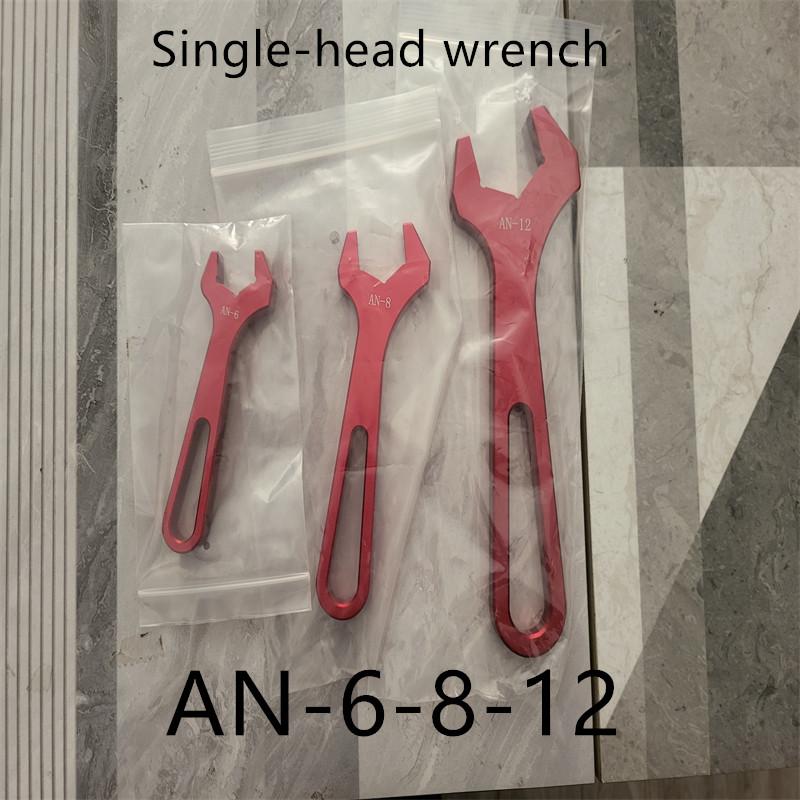AN3 AN4 AN6 AN8 AN10 AN12 Aluminum Wrench Joint Tool Socket Wrench Tool Kit Double Head Joint Disassembly Wrench Repair Tools