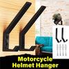 2 Pack Motorcycle Helmet Hooks, Multipurpose for Jackets, Keys, Bags, Heavy Duty Wall Hooks for Kitchen Cabinets and Home Doors