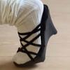 Damen Sandalen2025Sommer Lässig Dicke Sohle Keilabsätze Trendige Zehenfrei Einfarbig Sandalen Leicht Outdoor Lauf Hausschuhe