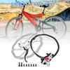 BULLSPANN 1 Set Bicycle Disc Brake Kit Rear Right Brake Lever 160mm Rotor Bicycle Disc Brake Caliper 1450mm Brake Wire for Road Bike MTB Silver Tone