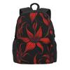 Lily Floral Backpack Unisex 90s Nostalgia Flower Pattern Backpacks Polyester Cool School Bags Daily High Quality Rucksack
