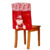 Soft Christmas Chair Cover Cartoon Chair Back Decor Xmas Dinner Chair Seat Cover  Restaurant