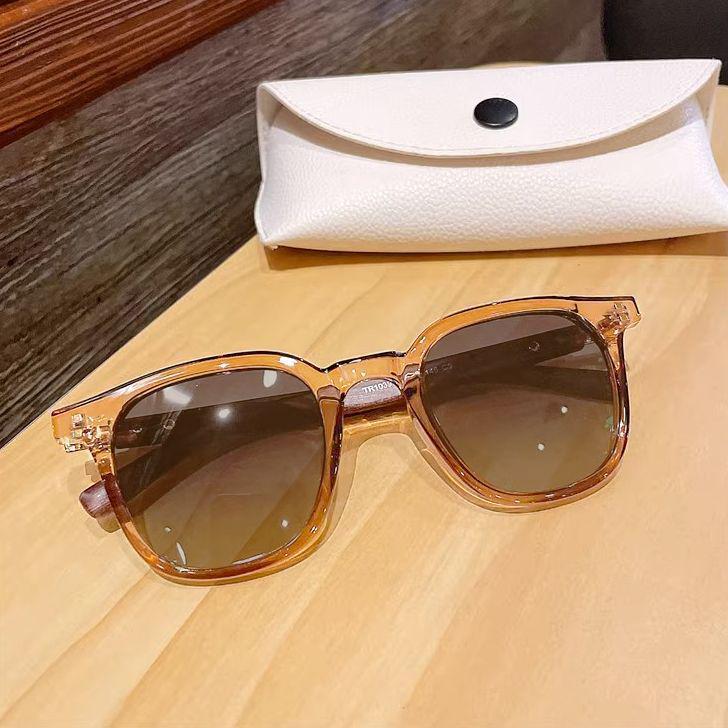 2024 HD Anti-UV Sunglasses with Metal Studs & Wood Grain Arms for Men & Women.
