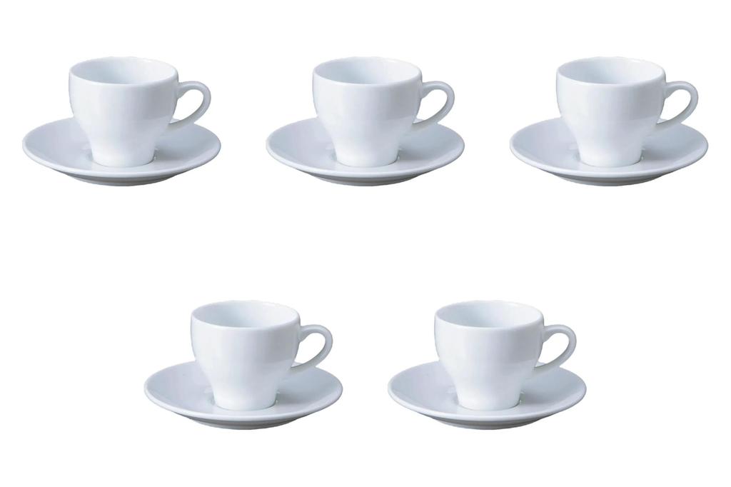 Set of 5 Tide Coffee Cups Saucers X X Cm Cups Saucers Setomonohonpo & [10.8 8.1 6.9 (185cc)] &